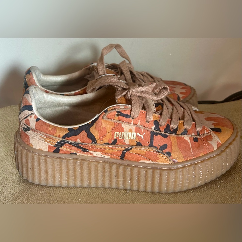 PUMA Fenty by Rihanna Orange Camo Creepers